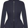 New Hybrid & Company Hybrid & Company Women'S Relaxed Jacket Zipper Suit Office And Parties Coat Jacket