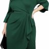 Wholesale Hanna Nikole Hanna Nikole Women'S Plus Size Business Pencil Dress 3/4 Sleeve Office Work Cocktail Dresses Party