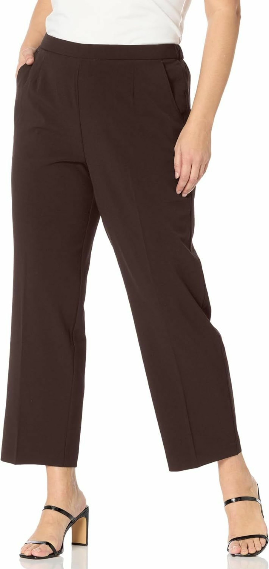 New Briggs New York Briggs New York Women'S Plus Size Pull On Dress Pant Average & Short Length