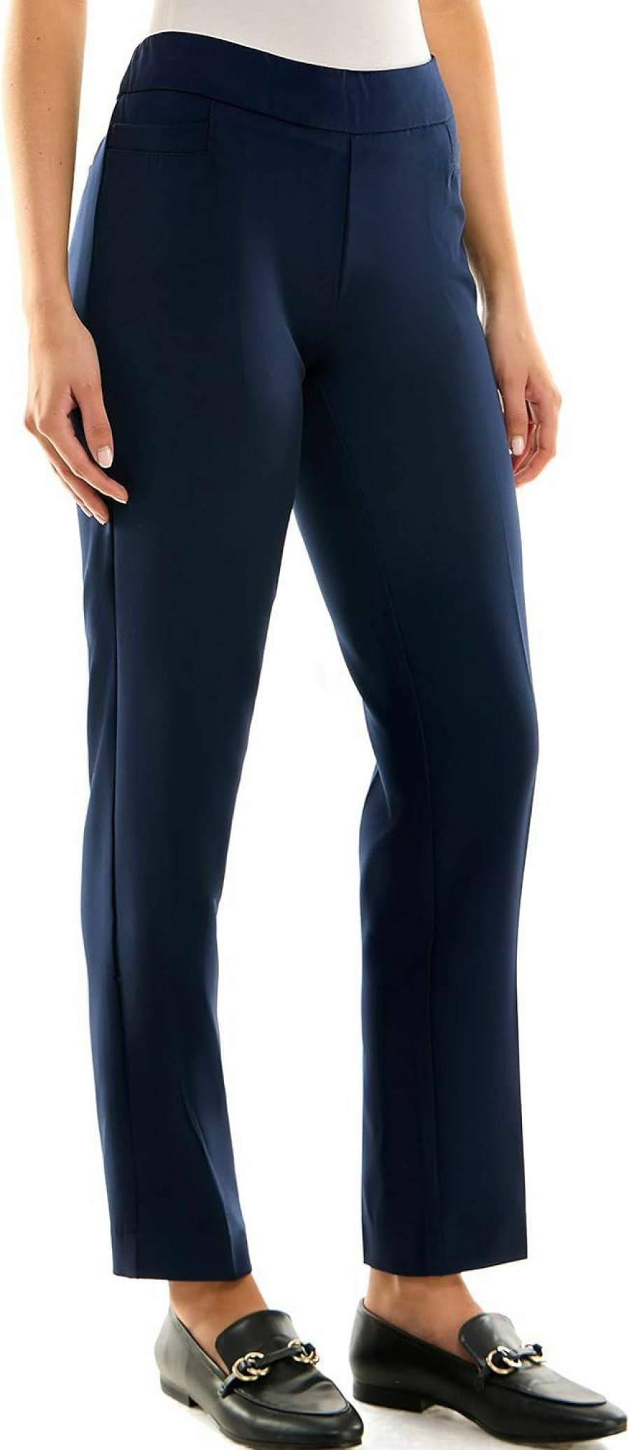 Wholesale Zac & Rachel Zac & Rachel Women'S Flattering Pull-On Slim Leg Pant With Tummy Control Panel