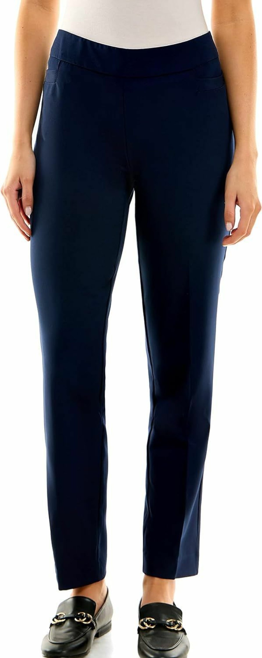 Wholesale Zac & Rachel Zac & Rachel Women'S Flattering Pull-On Slim Leg Pant With Tummy Control Panel