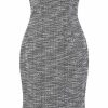 Online Hobemty Women'S Tweed Fishtail Dress Square Neck Cap Sleeve Formal Work Dresses