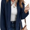 New VNK Vnk Womens Casual Blazers Business Blazer Jacket Fashion Woman Work Office Plus Size Blazer Long Sleeve Ladies Suit Jacket Dark Blue Xx-Large