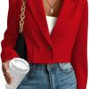 New Mina self Womens Summer Cropped Blazer Jacket 2024 Lightweight Business Casual Eleglant Fashion Work Office Jackets Suit