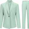 New YUNCLOS Yunclos Women'S 2 Piece Office Lady Business Suit Set Slim Fit Blazer Pant