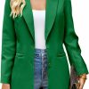 New luvamia Luvamia 2024 Blazers For Women Business Casual Long Blazer Jackets Dressy Work Professional Office Outfits Lapel Pockets