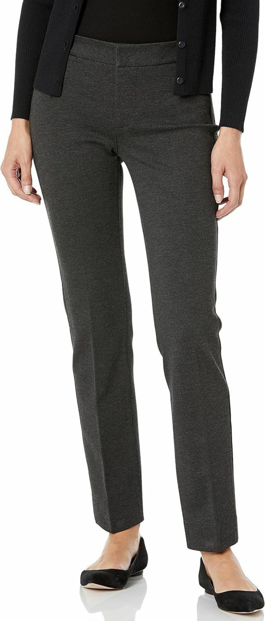 Hot NYDJ Nydj Women'S Petite Ponte Trouser Pant, Charcoal Heather, 14P