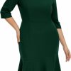 Wholesale Wedtrend Wedtrend Women'S Work Dress, Ruched Fishtail Dress Bodycon Office Business Pencil Dress