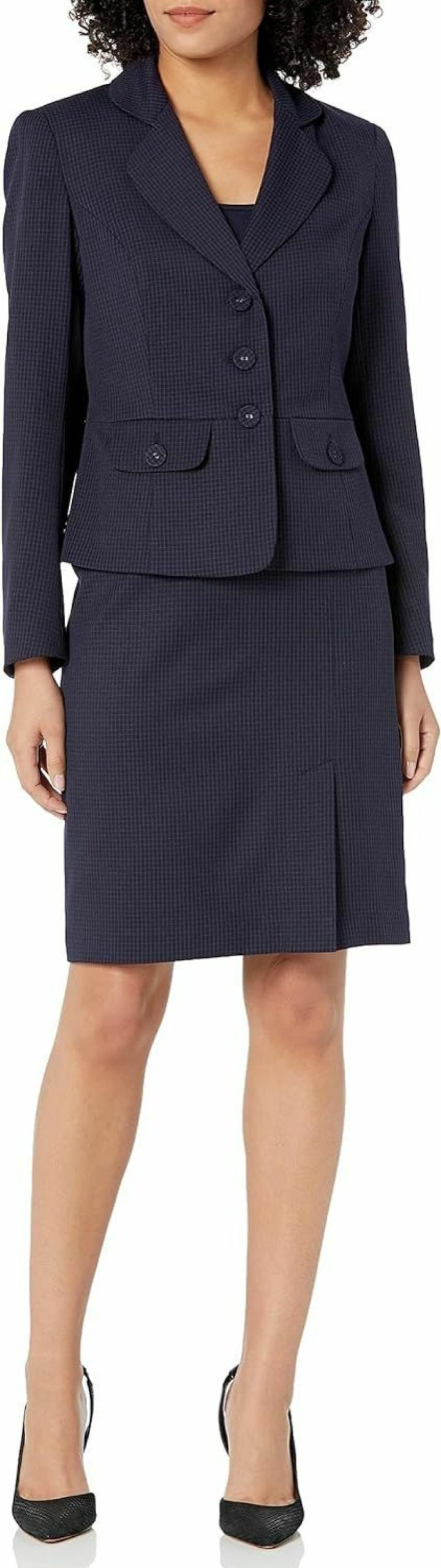 Clearance Le Suit Women'S Plus Size Jacket/Skirt Suit