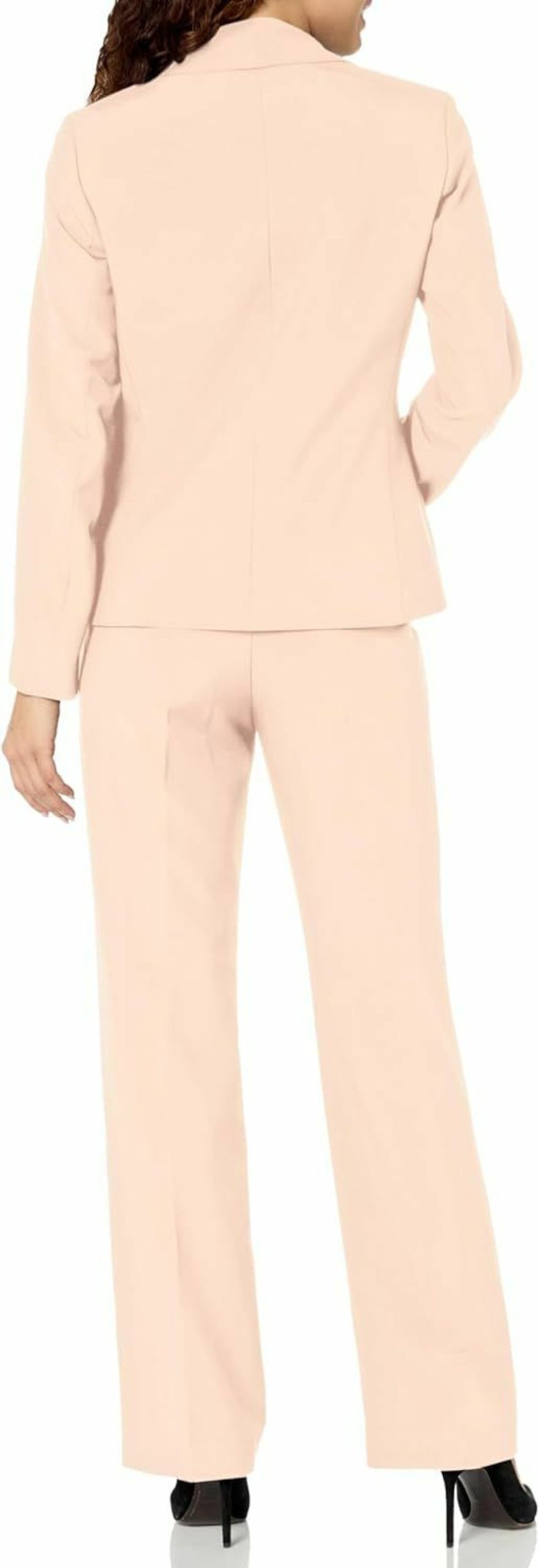 New Le Suit Women'S Scarf Collared Jkt & Audrey Size Zip Pant