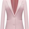 Wholesale Kelyaa Women'S Casual Blazer 2 Buttons Notch Lapel Open Front Long Sleeve Blazers Business Office Work Suit Jackets