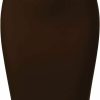 Hot MixMatchy Mixmatchy Women'S Elastic Waist Scuba Bodycon Knee Length Midi Pencil Skirt With Back Slit