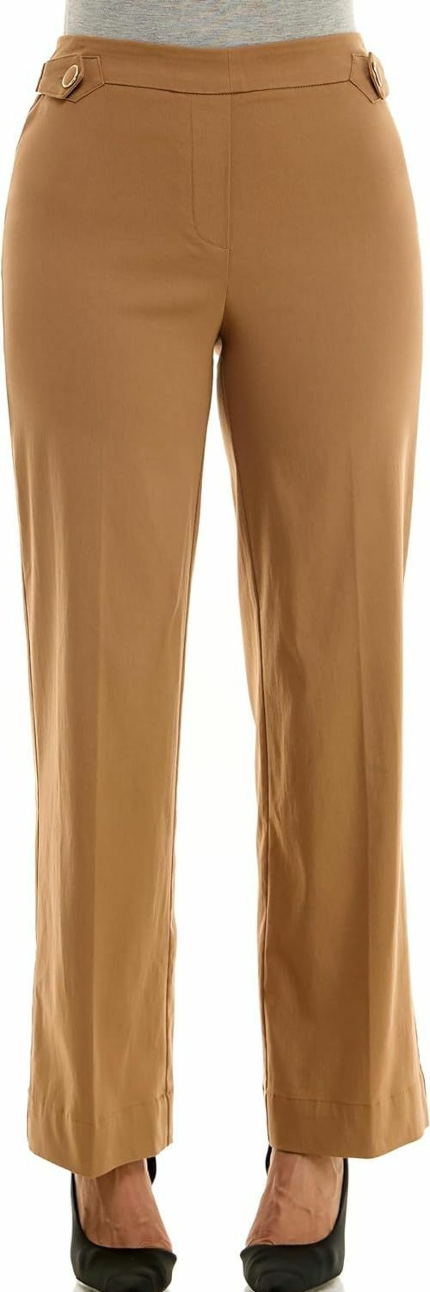 New Zac & Rachel Zac & Rachel Women'S Pull On Millennium Wide Leg Pant W/Hardware Waist Tabs