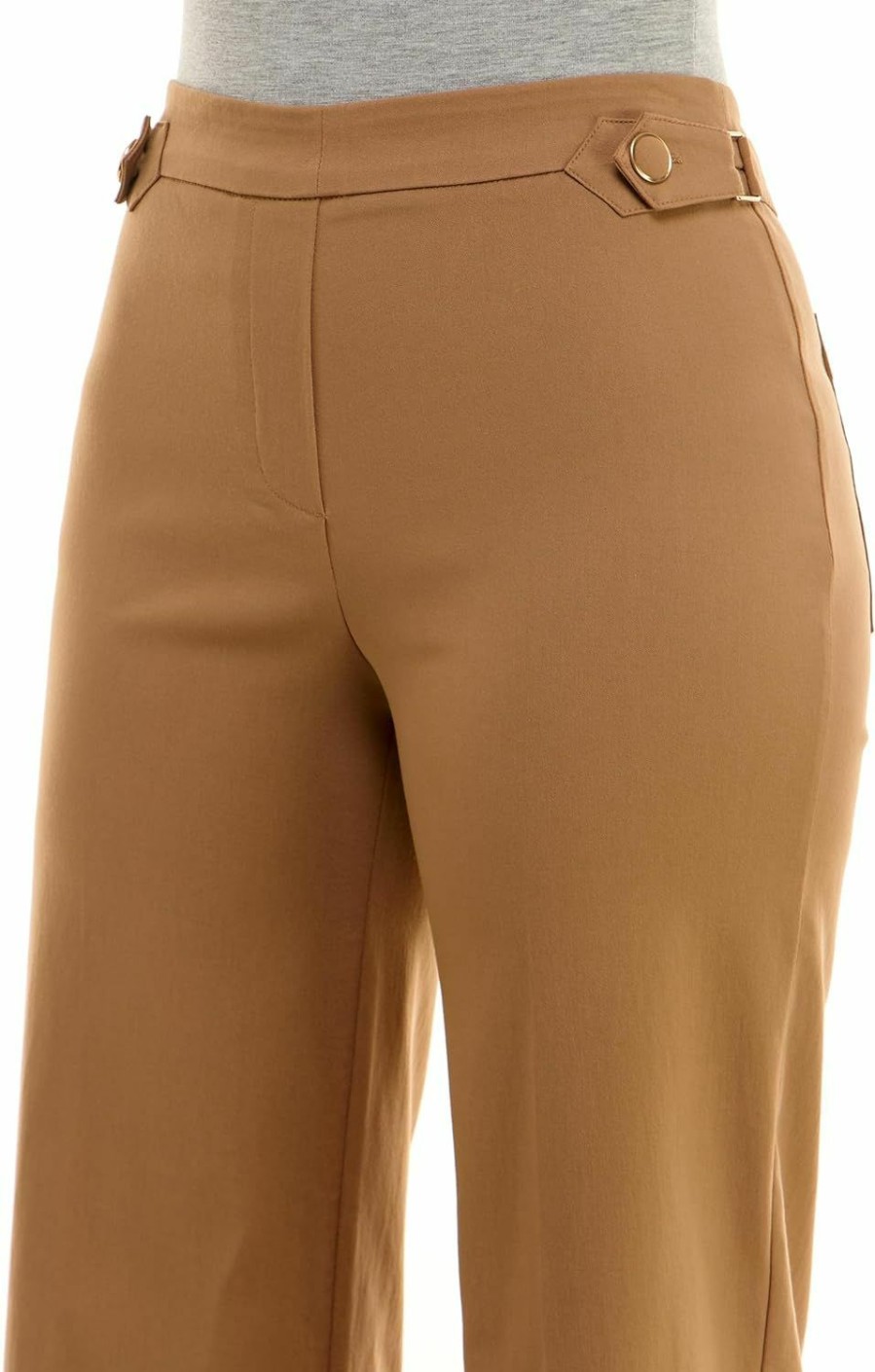 New Zac & Rachel Zac & Rachel Women'S Pull On Millennium Wide Leg Pant W/Hardware Waist Tabs