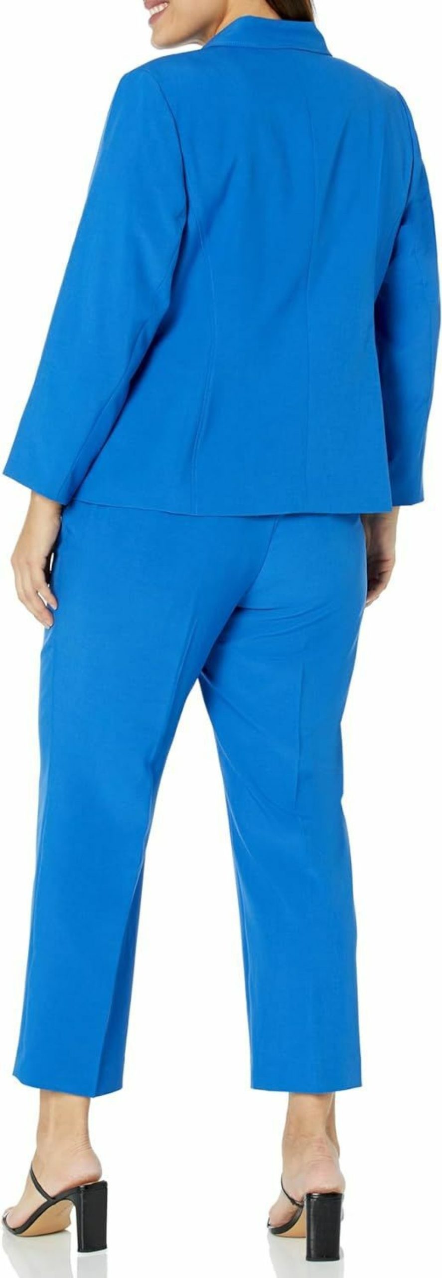 Clearance Le Suit Women'S Plus Size 1 Button Jacket & Slim Pant