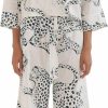 Best Desmond & Dempsey Desmond & Dempsey Boxy Shirt And Wide Leg Pants Set (The Jag Print Cream)