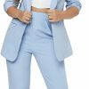 Hot SweatyRocks Sweatyrocks Women'S 2 Piece Solid Ruched Sleeve Blazer And Pants Business Office Suit Set