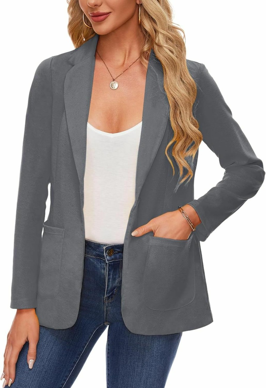 Wholesale MINTLIMIT Mintlimit Blazers For Women Casual Long Sleeve Open Front Cardigan Button Work Office Blazers Jackets With Pockets