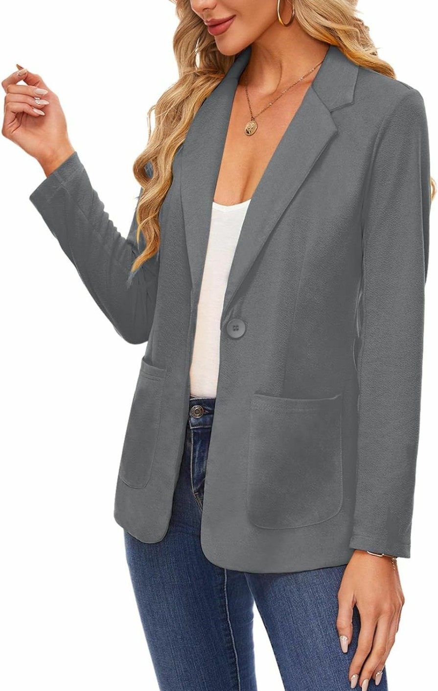 Wholesale MINTLIMIT Mintlimit Blazers For Women Casual Long Sleeve Open Front Cardigan Button Work Office Blazers Jackets With Pockets