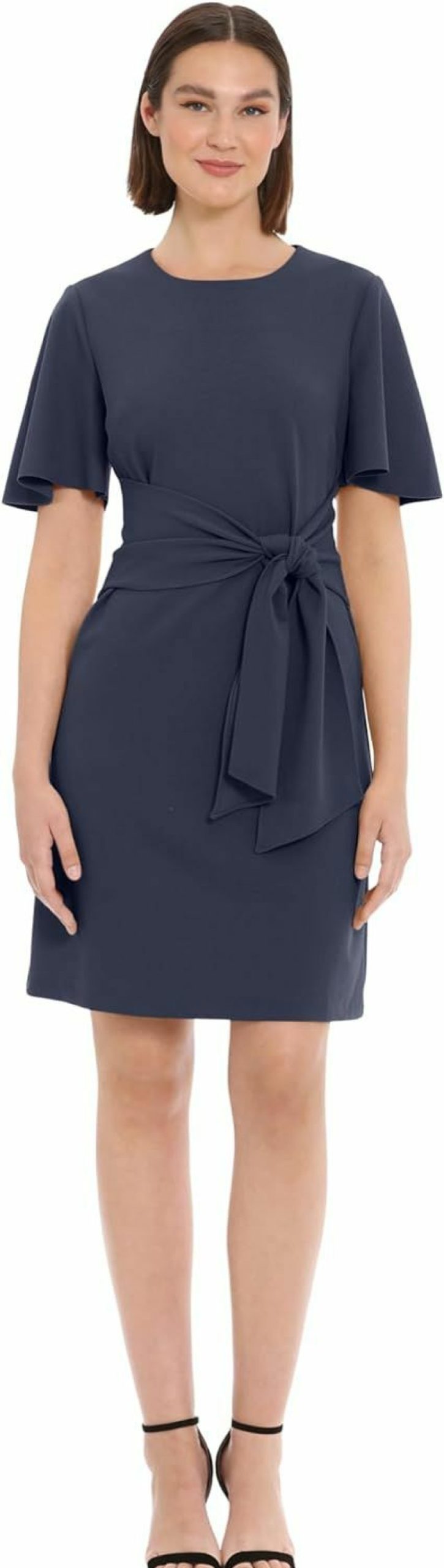 Hot Donna Morgan Donna Morgan Women'S Tie Front Crepe Dress