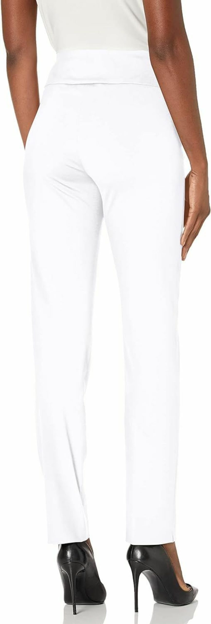 Clearance SLIM-SATION Slim-Sation Women'S Pull On Solid Knit Easy Fit Narrow Leg Pant With Tummy Panel