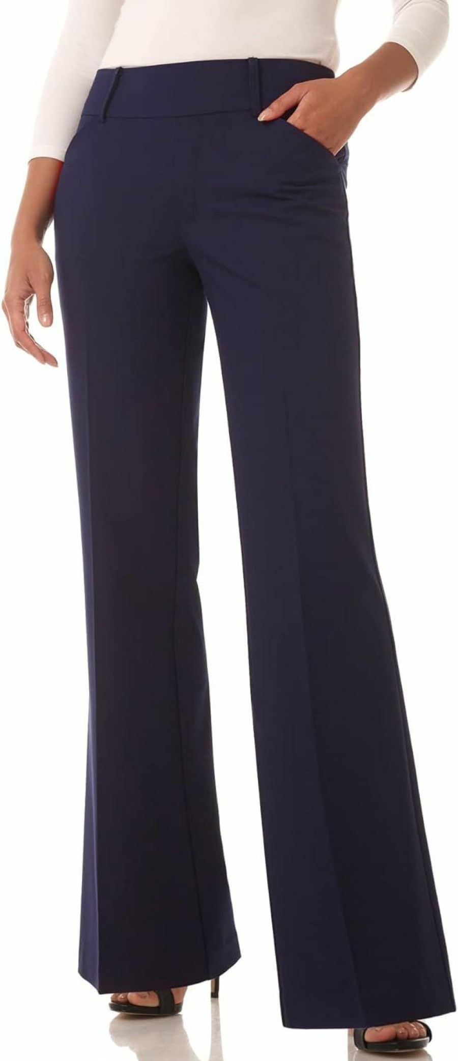 Clearance Rekucci Rekucci Women'S Smart Stretch Desk To Dinner Wide Leg Pull-On Pant