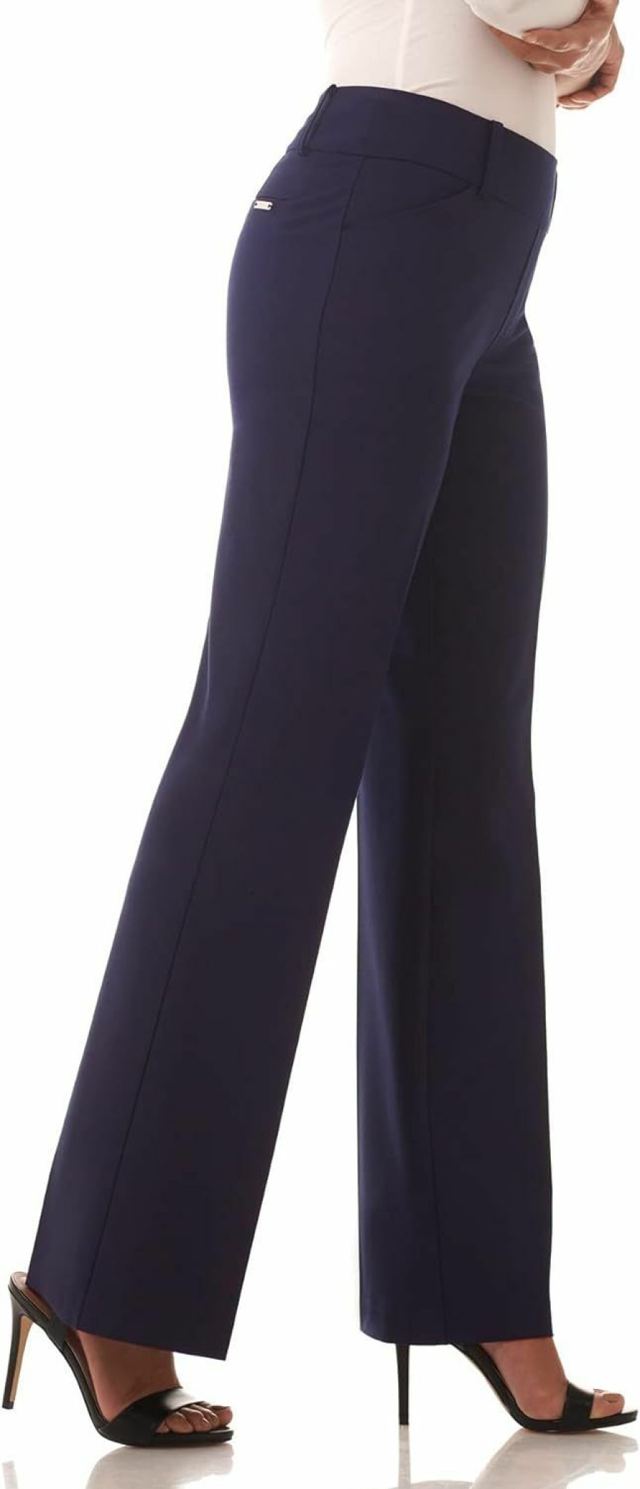 Clearance Rekucci Rekucci Women'S Smart Stretch Desk To Dinner Wide Leg Pull-On Pant