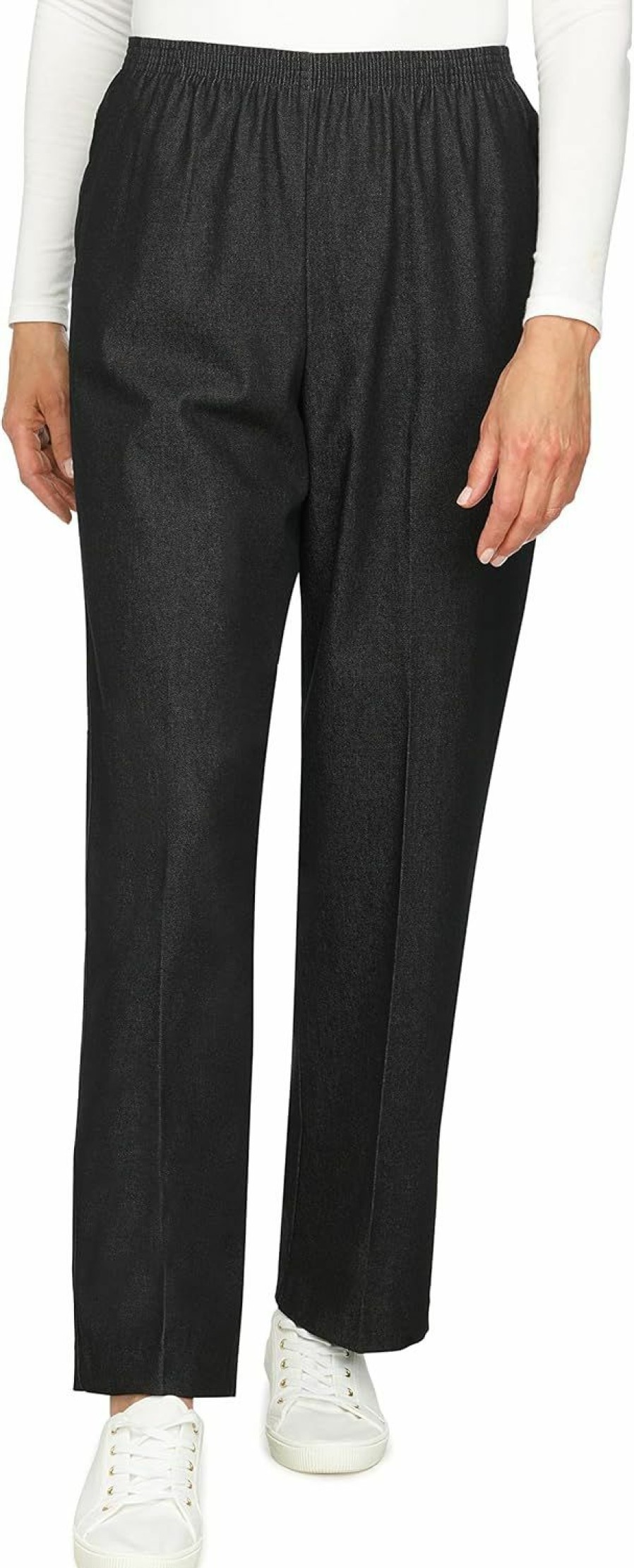 Wholesale Alfred Dunner Alfred Dunner Women'S Petite Black Denim Proportioned Short Pant