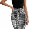 Online Floerns Floerns Women'S 2 Piece Outfit Mock Neck Tank Top Houndstooth Skirt Set Dress