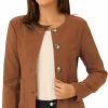 Clearance Allegra K Allegra K Women'S Fall Casual Jacket Elegant Button Front Work Office Blazer