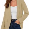 Wholesale ZHENWEI Zhenwei Womens Casual Work Blazers Open Front Long Sleeve Blazers For Women Fashion Trendy Slim Fit With Pockets And Liner