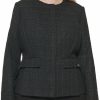 Clearance Calvin Klein Calvin Klein Womens Tweed Office Collarless Blazer