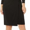 New Anne Klein Anne Klein Women'S Classic V-Neck Faux Wrap Dress