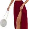 Best PUONILCA Women 2 Piece Maxi Skirt Sets One Shoulder Crop Top High Waisted Long Skirt With Slit