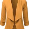 Hot EIMIN Eimin Women'S 3/4 Sleeve Blazer Open Front Office Work Cardigan Jacket (S-3Xl)