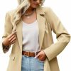 Wholesale Lamgool Lamgool Women'S Long Sleeve Blazer Casual Open Front Office Jacket With Lapel Pockets For Work