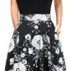 Best HELYO Women'S Elegant Vintage Cotton Casual Floral Print Work Party Peter Pan Collar A-Line Dress With Pockets 978