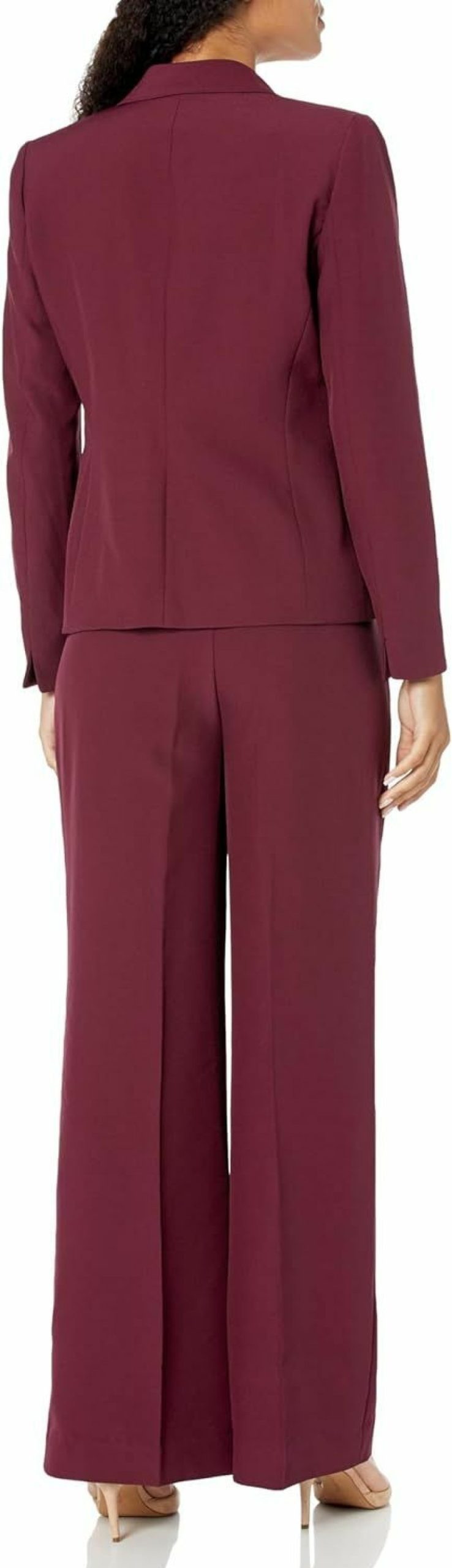 Wholesale NIPON BOUTIQUE Women'S Asymmetrical Ruffle 1 Button Jacket & Wide Leg Pant