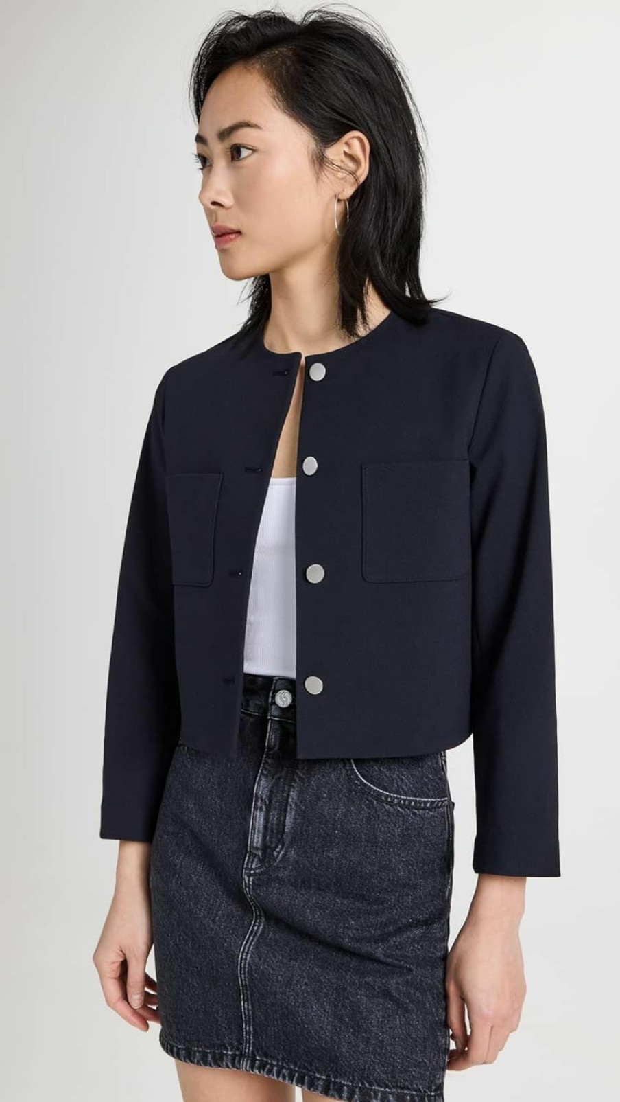 Online Theory Theory Women'S Short Crop Jacket Neoteric