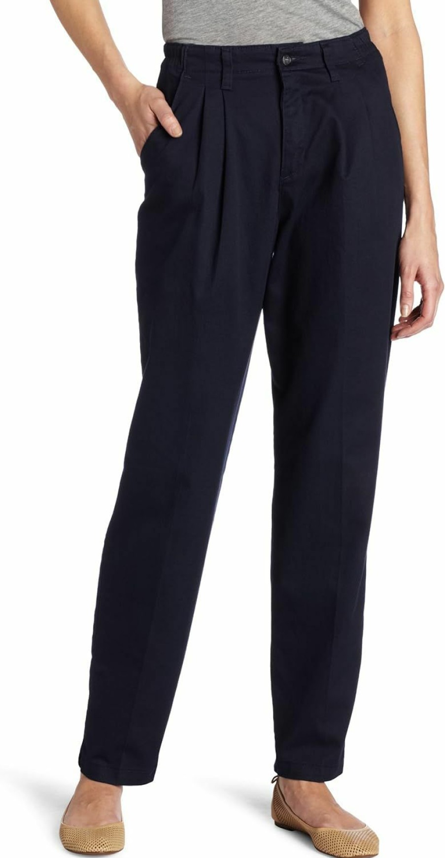 New Lee Lee Women'S Relaxed-Fit Pleated Pant