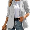 Wholesale Mina self Tweed Blazer Jacket For Women 2023 New Falll Winter Fashion Clothes Casual Work Jacket With Pocket