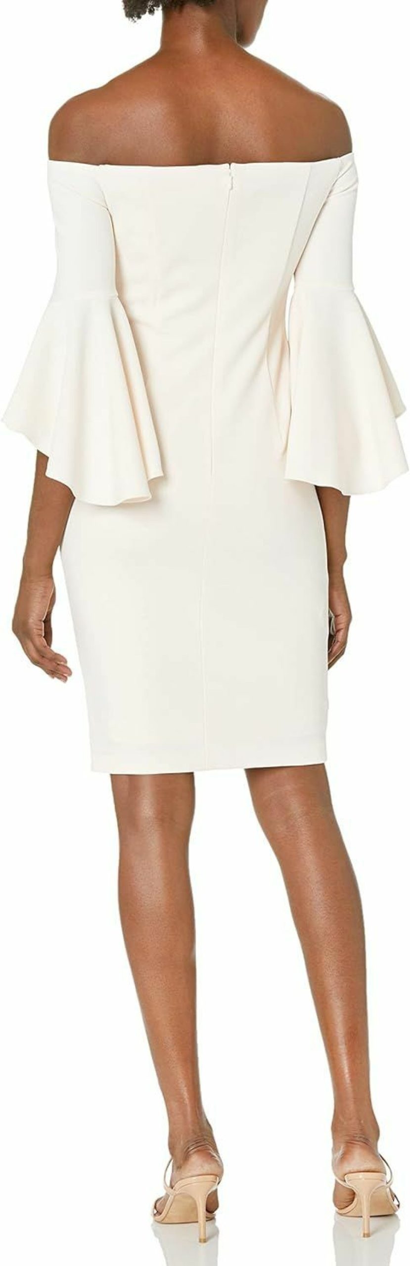 Online Calvin Klein Calvin Klein Women'S Off Shoulder Ruffle Sleeve Sheath Dress