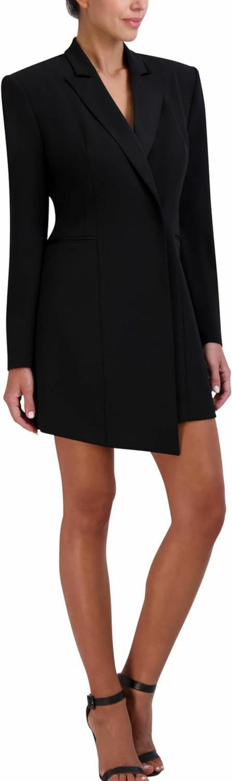 Clearance BCBGMAXAZRIA Bcbgmaxazria Women'S Long Sleeve V Neck Single Breasted Mini Blazer Dress