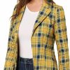 Best Allegra K Allegra K Women'S Open Front Notch Lapel Printed Casual Office Blazer Jacket