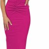 Wholesale HUUSA Huusa Women'S Sexy Sleeveless Cut Out Slim Bodycon Dress Crewneck Crisscross Twist Ruched Slit Ribbed Knit Tank Midi Dress