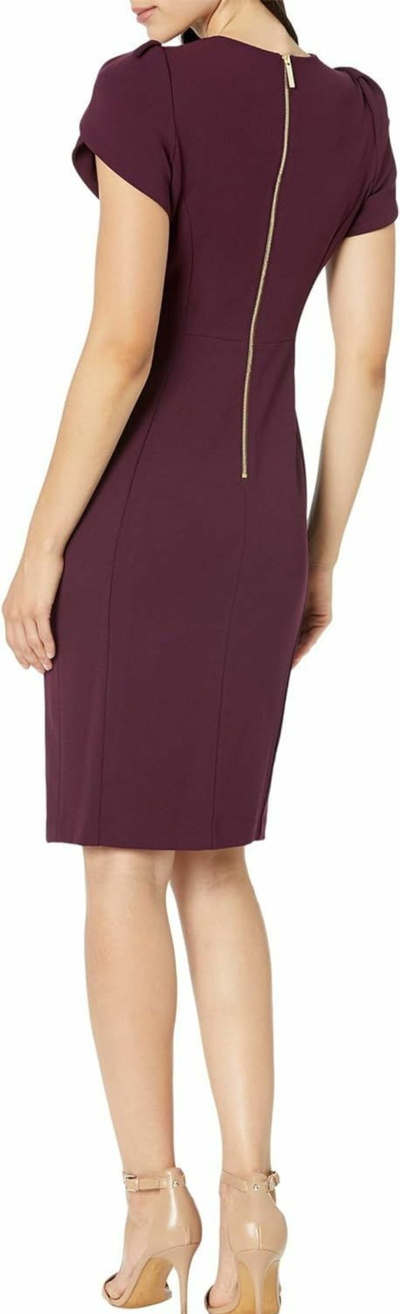 New Calvin Klein Calvin Klein Tulip Sleeve Sheath Dress