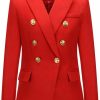 Best chouyatou Chouyatou Women'S Vintage Double Breasted Slim Fit Dress Suit Blazer Jacket