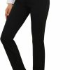 Hot MUSIDORA Musidora Women'S Business Casual Straight Leg Dress Pants With Belt Loops/High Waisted Trousers With Pockets