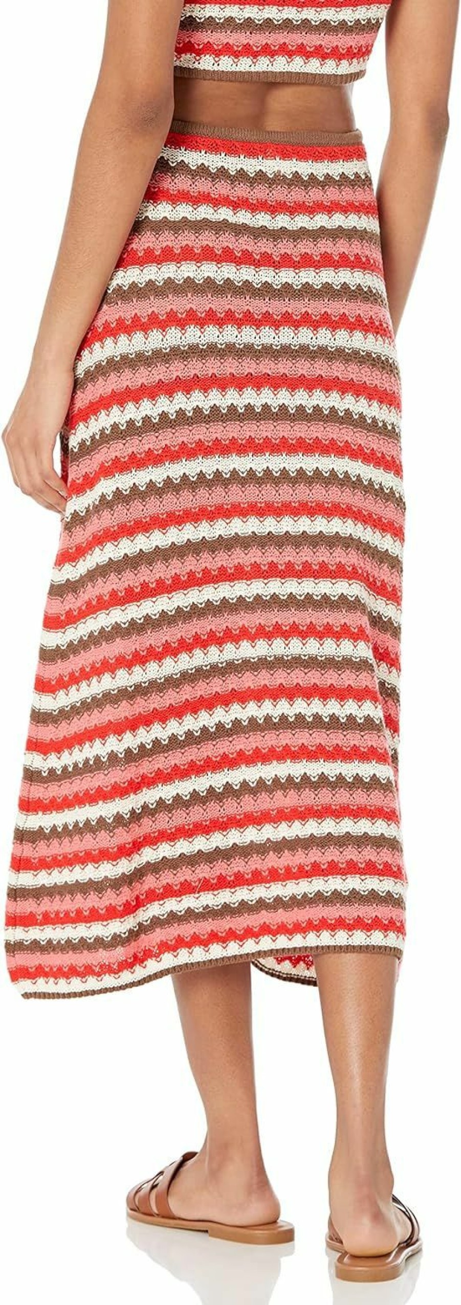 New The Drop The Drop Women'S Lyra Multi Color Crochet Midi Skirt