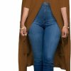 Wholesale LYANER Lyaner Women'S Cape Long Sleeve Work Wear Blazer Jackets Long Cape Coat